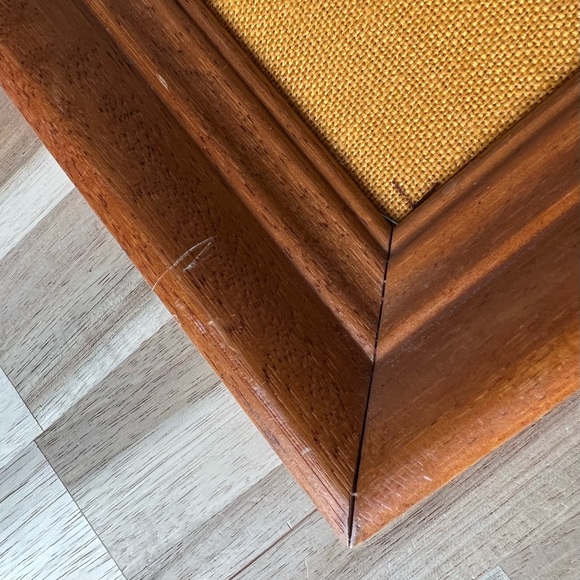 Vintage Midcentury Needlepoint Wall Art Apple Orchard, Blue Birds, Apple Basket - Picture 11 of 15